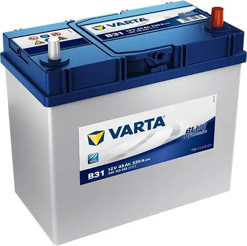 Niska cena VARTA BLUE DYNAMIC 45AH 330A (B31) P+ CIENKIE KLEMY