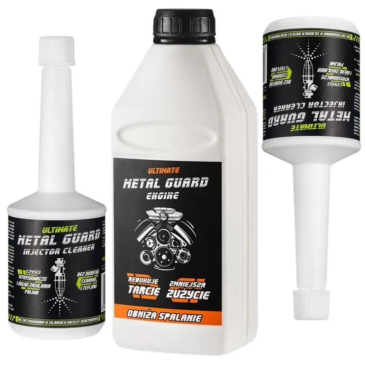 Oryginalny METAL GAURD ENGINE + 2X INJECTOR CLEANER ZESTAW