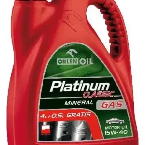Tylko dziś ORLEN PLATINUM CLASSIC MINERAL GAS 15W40 4.5L