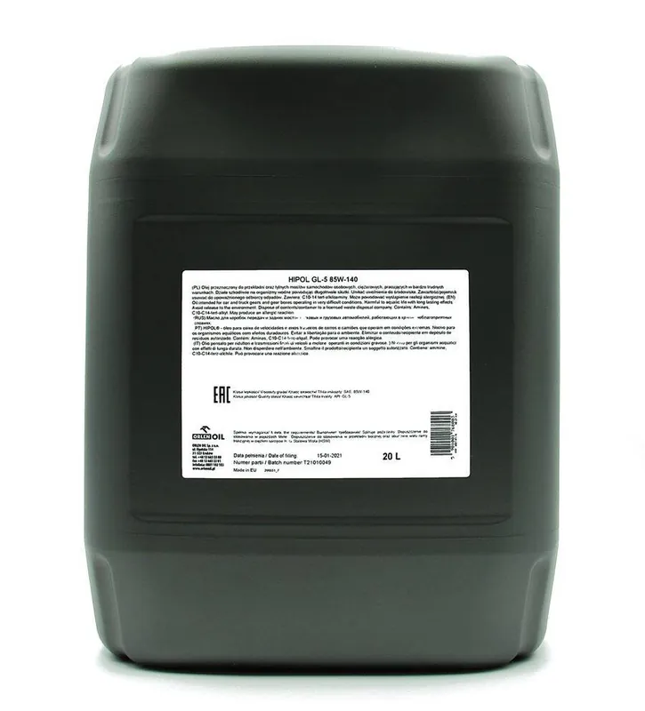 Wysoka jakość ORLEN HIPOL GL-5 85W140 20L