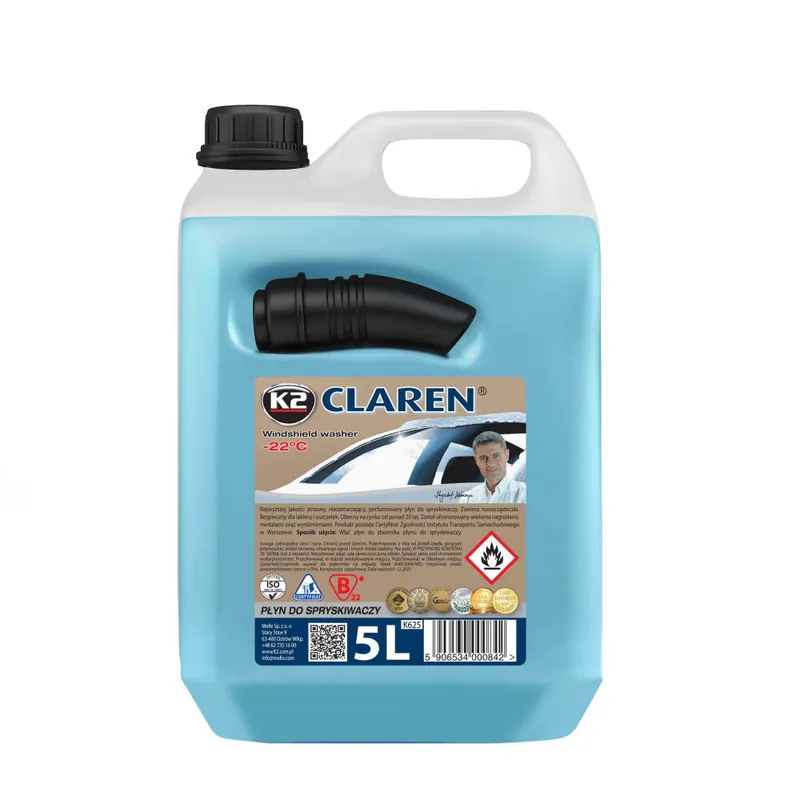 K2 CLAREN PŁYN DO SPRYSKIWACZY ZIMOWY -22C 5L Zwrot pieniędzy