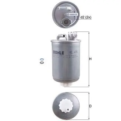 Kup teraz KNECHT FILTR PALIWA KL 476D