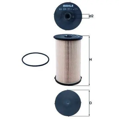 KNECHT FILTR PALIWA KX220D Nowość