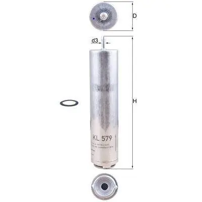 Kup teraz KNECHT FILTR PALIWA KL579D