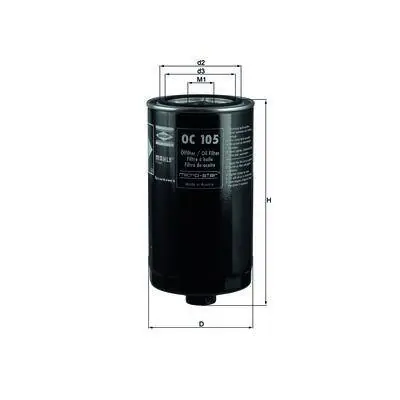 KNECHT FILTR OLEJU OC 105 Oryginalny