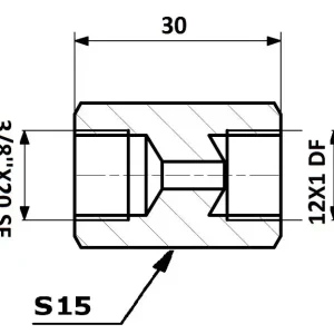 Kup teraz PRZEWODY HAMULCOWE ŁĄCZNIK PRZEWODÓW HAM. WEW. 12X1 DF - WEW. 3/8"X20 SF