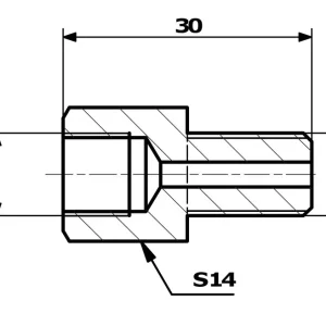 Kup teraz PRZEWODY HAMULCOWE ŁĄCZNIK PRZEWODÓW HAM. WEW. 7/16"X24 SF - ZEW. 3/8"X24 SF