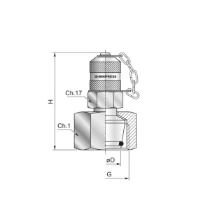 Zwrot pieniędzy Przyłącze pomiar. stożkowe wg DIN 3865 L28 M36x2 zat. metal. S11035X20C - Minipress