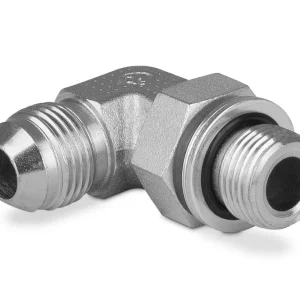 Wysoka jakość Przyłączka kolankowa z przeciwnakrętką M27x2-1 1/16” JIC 5400-27-12 - IMM / Interpump