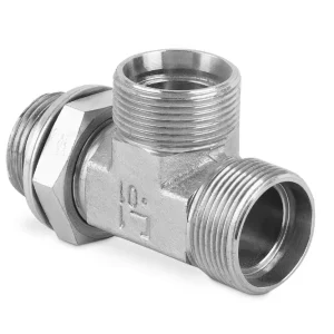 Przyłączka trójnikowa nastawna niesymetryczna z przeciwnakrętką BSP 1/4" M14x1.5 8L 7610-08LR-1 (106705.1) - CAST Autentyczny