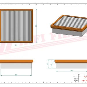 Rabat Filtr kabinowy NOT CERTIFIED EN15695 SC 60132 - HIFI FILTER