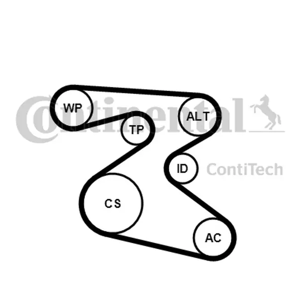 Promocja CONTITECH Zestaw paska wielorowkowego 6PK1873K1 VW 1.2 SEAT/SKODA