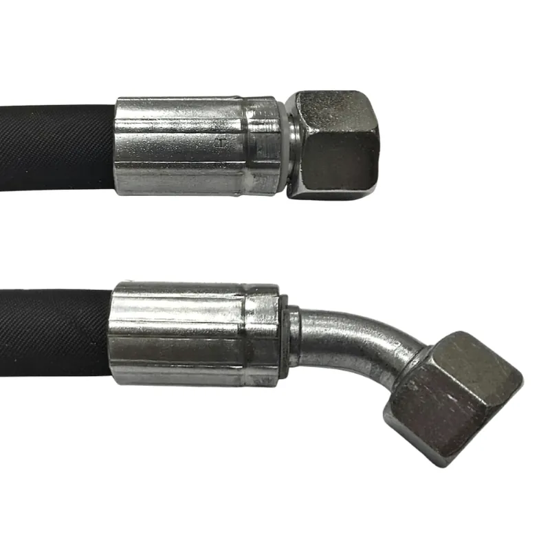 Zwrot pieniędzy Przewód Hydrauliczny DN06 2SN M14x1.5 DKOL-DKOL45 9800mm 400bar